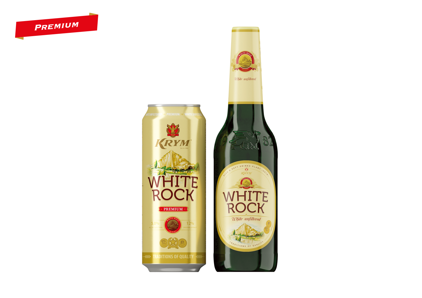 «WHITE ROCK» Beer beverage